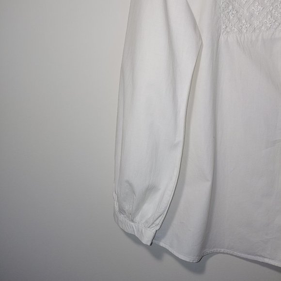 Isabella Bird Embroidered Button Down Long Sleeve Stand Color Shirt Size… - Picture 4 of 5